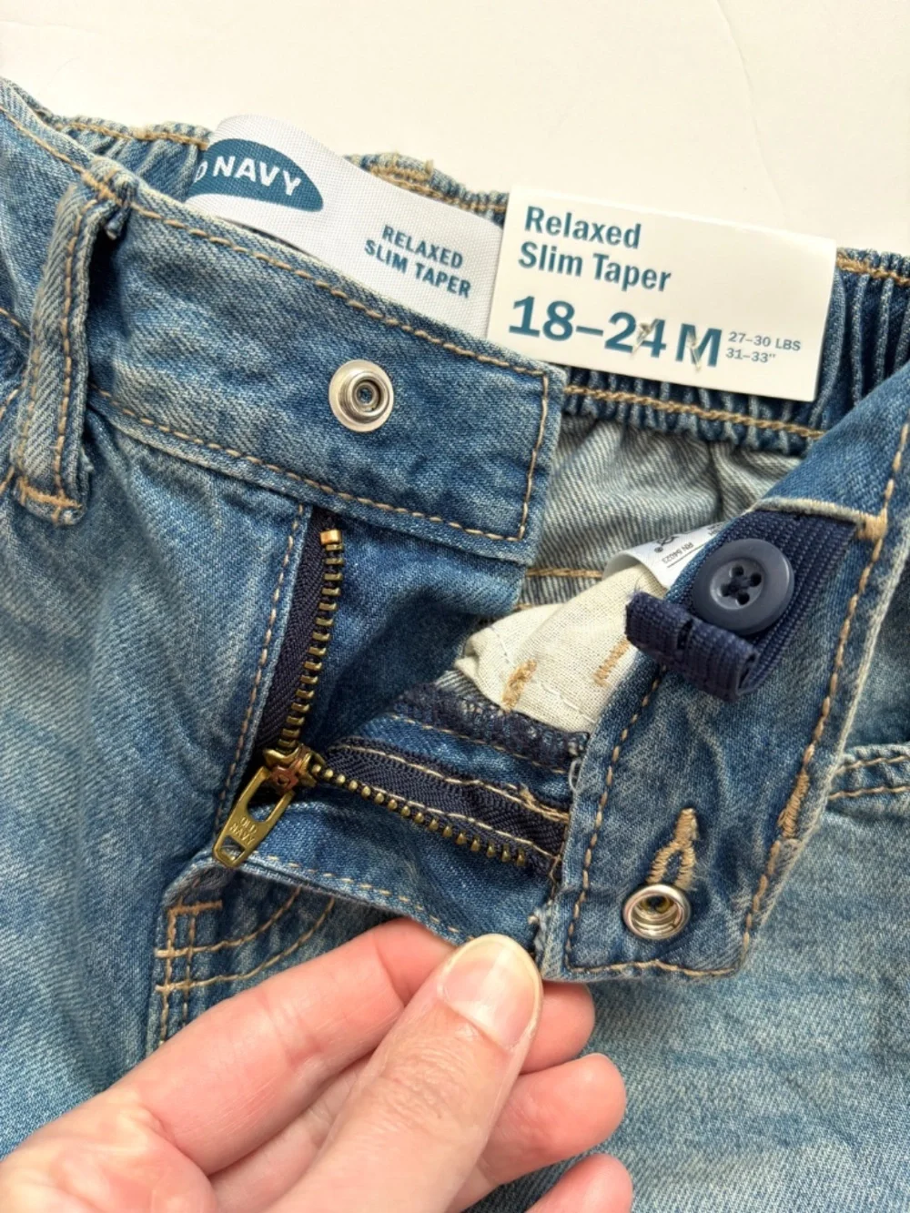 Old Navy Slim Jeans Blue Size 18-24M Relaxed Slim Taper